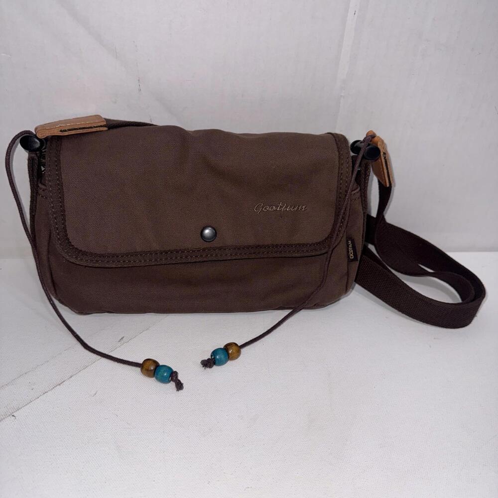Gootium‎ Canvas Shoulder Crossbody Bag Adjustable Messenger Military Satchel